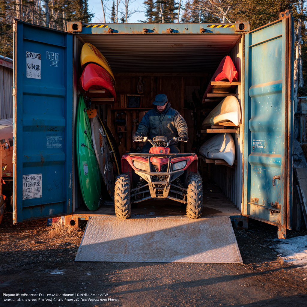 Secure Storage for ATVs, Sleds, and Toys — Delivered to Your Property