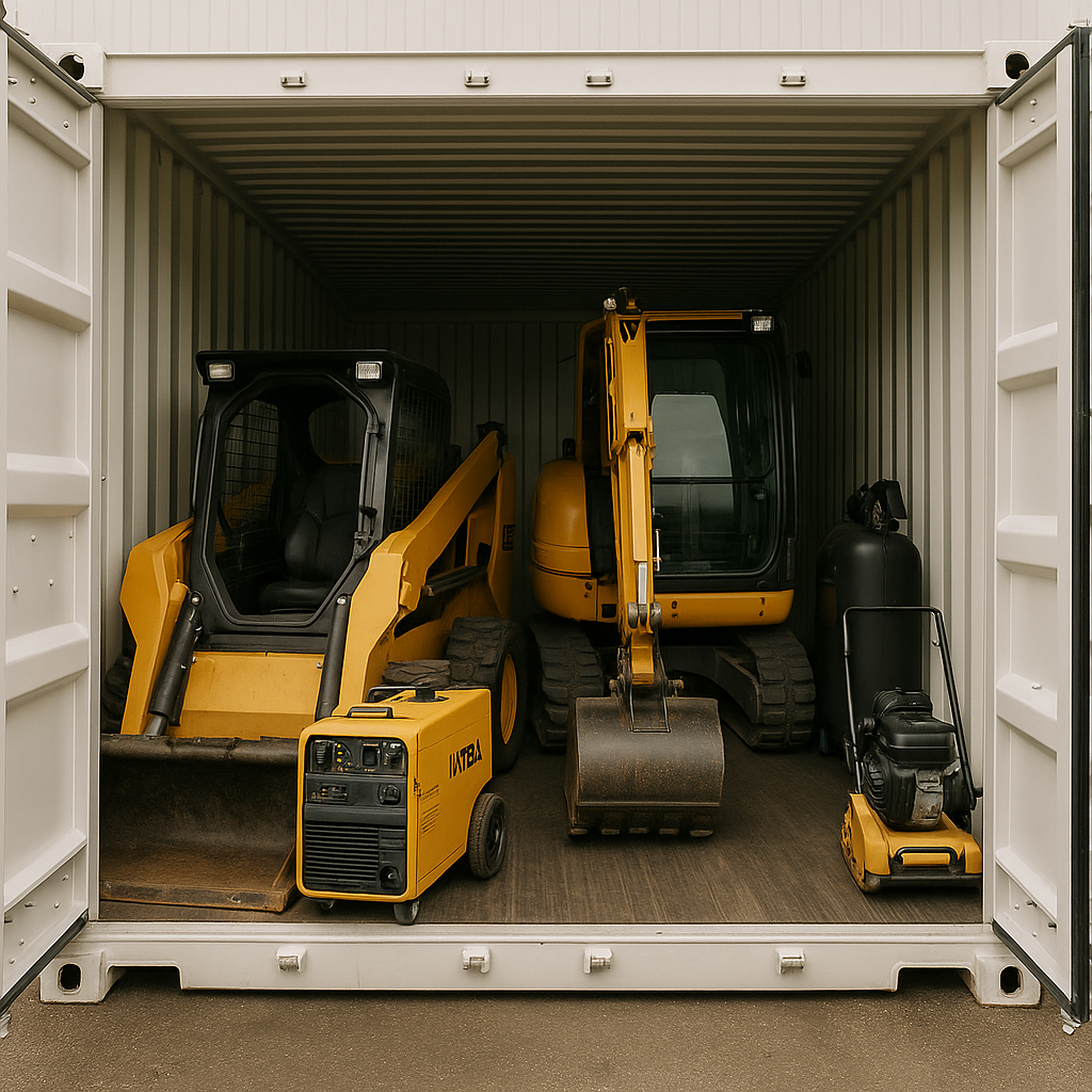 shipping containers for equipment and machinery