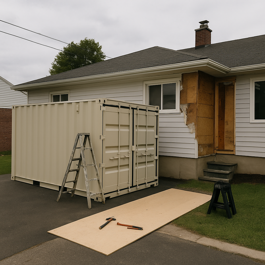 shipping containers for home renovation and remodeling projects